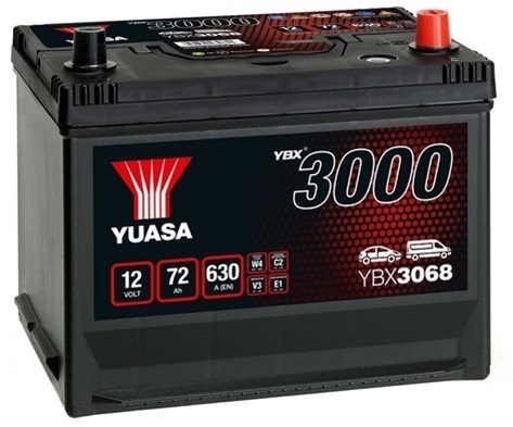 Baterie auto YUASA YBX 3000 ASIA YBX3068