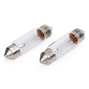 Set 2 becuri auto iluminare numar circulatie SV8.5 12V 5W 11/35mm C5W