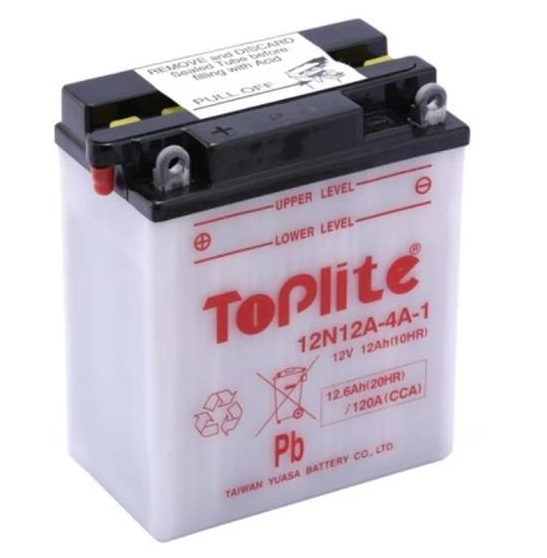 Baterie moto TOPLITE 12N12A-4A-1
