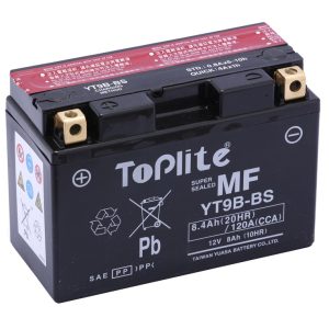 Baterie moto TOPLITE YT9B-BS
