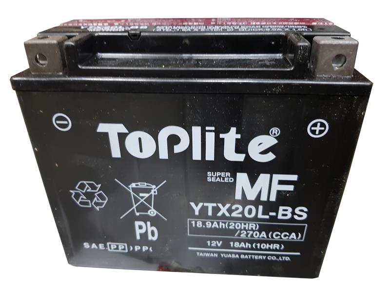 Baterie moto TOPLITE YTX20L-BS