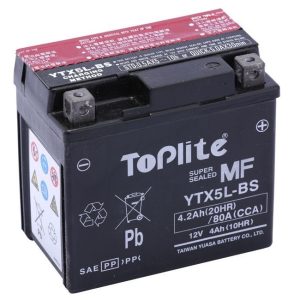 Baterie moto TOPLITE YTX5L-BS