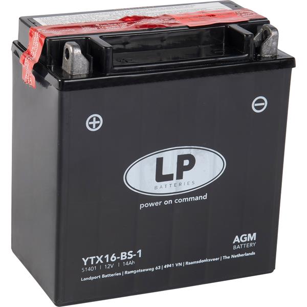 Baterie moto LANDPORT YTX16-BS-1