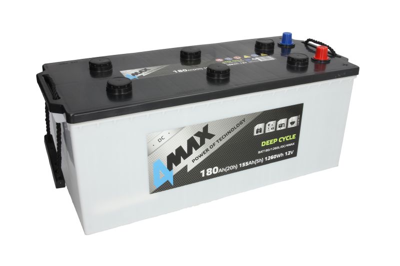 Baterie auto 4MAX Deep Cycle BAT180/1260L/DC/4MAX