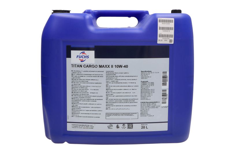 Ulei motor FUCHS TITAN CARGO MAXX II 10W40