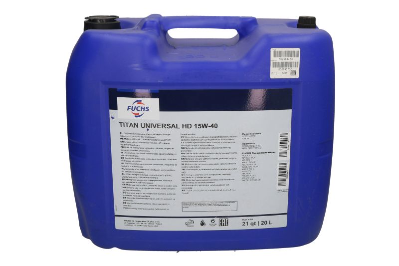 Ulei motor FUCHS TITAN UNIVERSAL HD 15W40