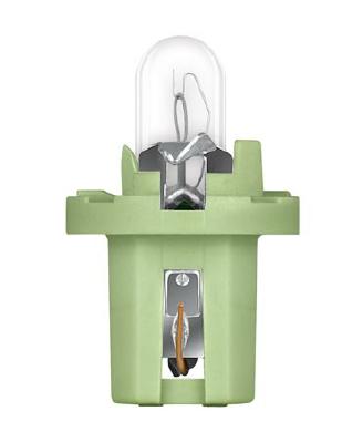 Bec bord BX8.5D soclu verde deschis 12 V