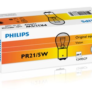 Bec incandescent rosu pentru frana PR21/5W 12 V