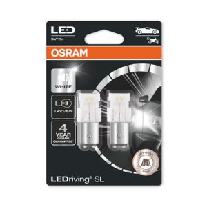 Set 2 becuri auxiliare LED P21/5W