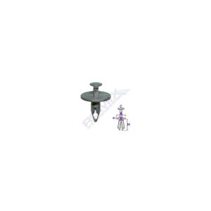 Set 10 cleme pasaj roata ROMIX 62305