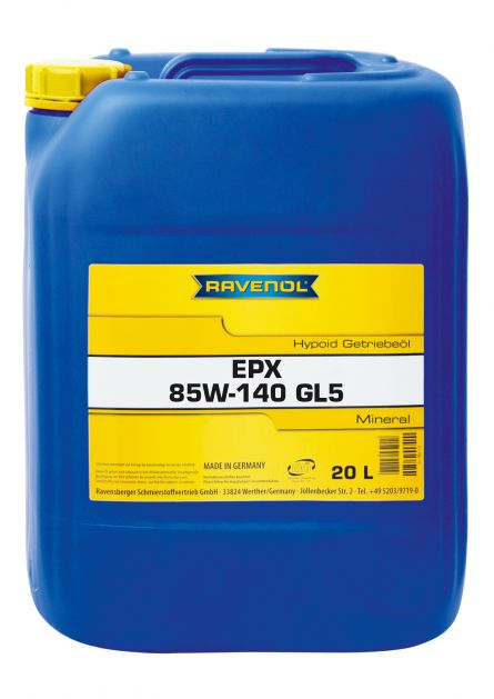 Ulei transmisie RAVENOL GETR EPX GL5 85W140 1223211-020