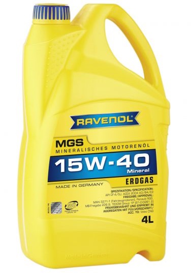 Ulei motor RAVENOL MGS Gasmotor 15W40 1133100-004